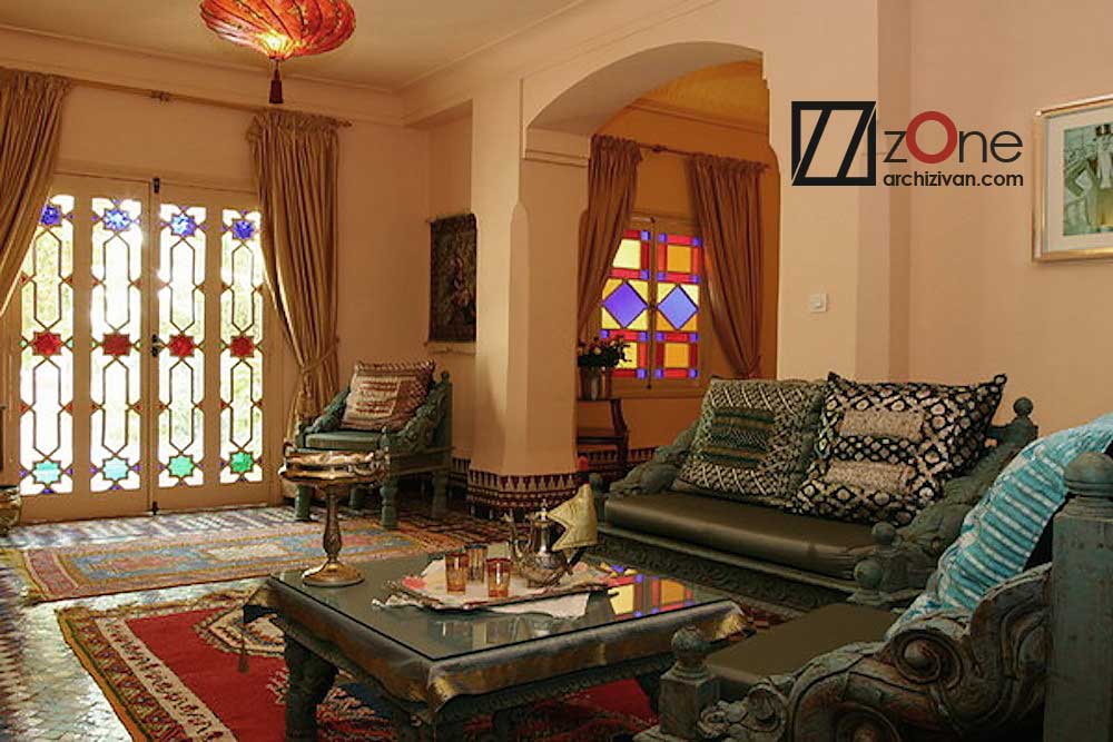 اتاق نشیمن سبک سنتی
